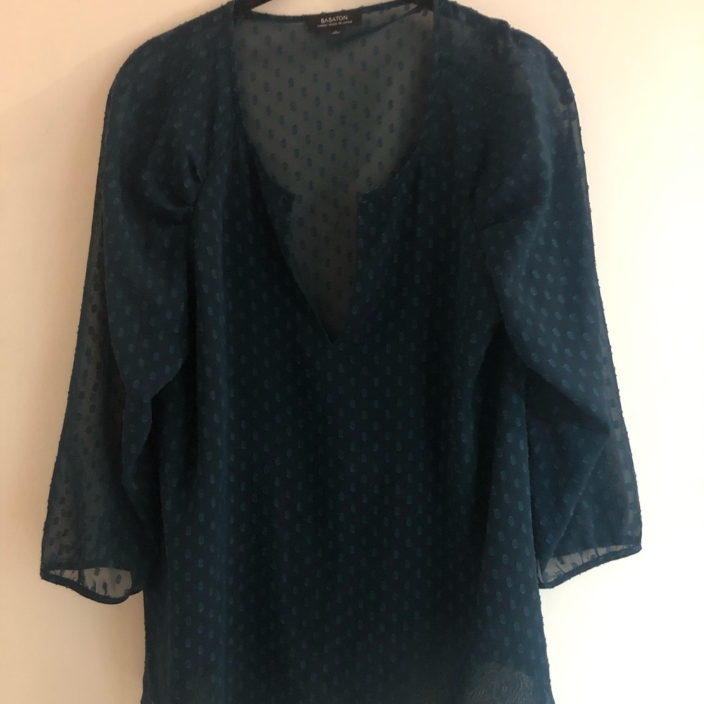 Green blouse